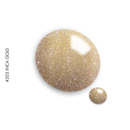 Gel It Up Glitter & Shimmer Gel Polish 203 Inca Gold