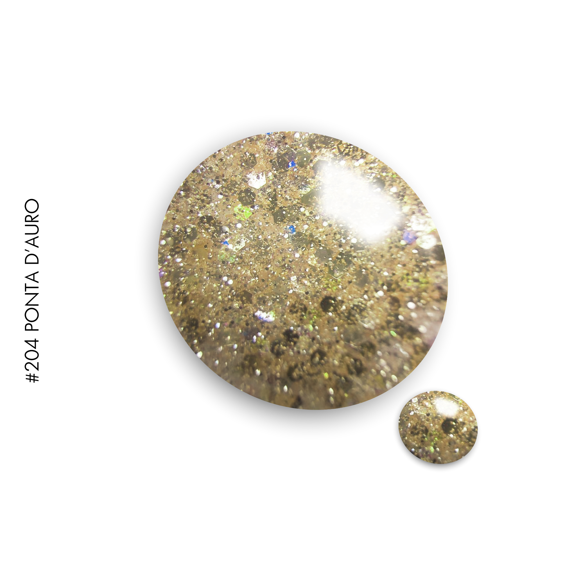 Gel It Up Glitter & Shimmer Gel Polish 204 Ponta D'Auro - Image 2