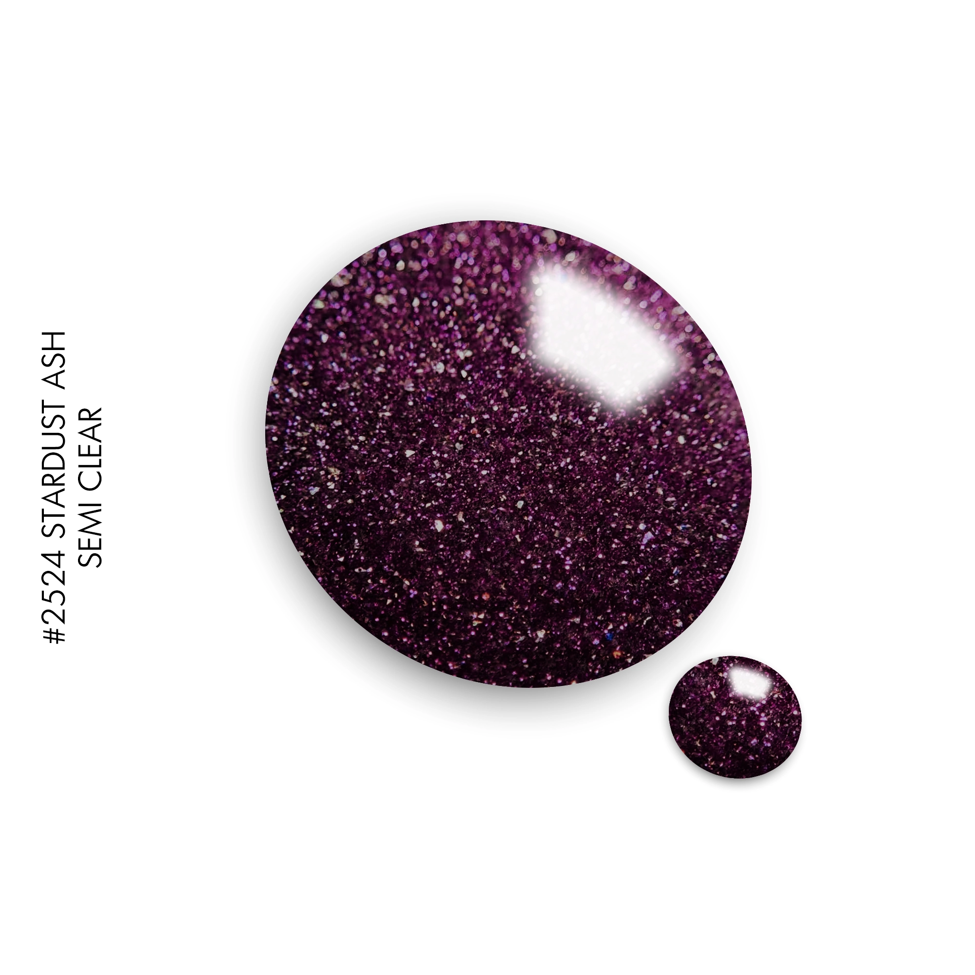 Gel It Up Russian Formula Gel Polish 2524 Stardust Ash Semi Clear - Image 2
