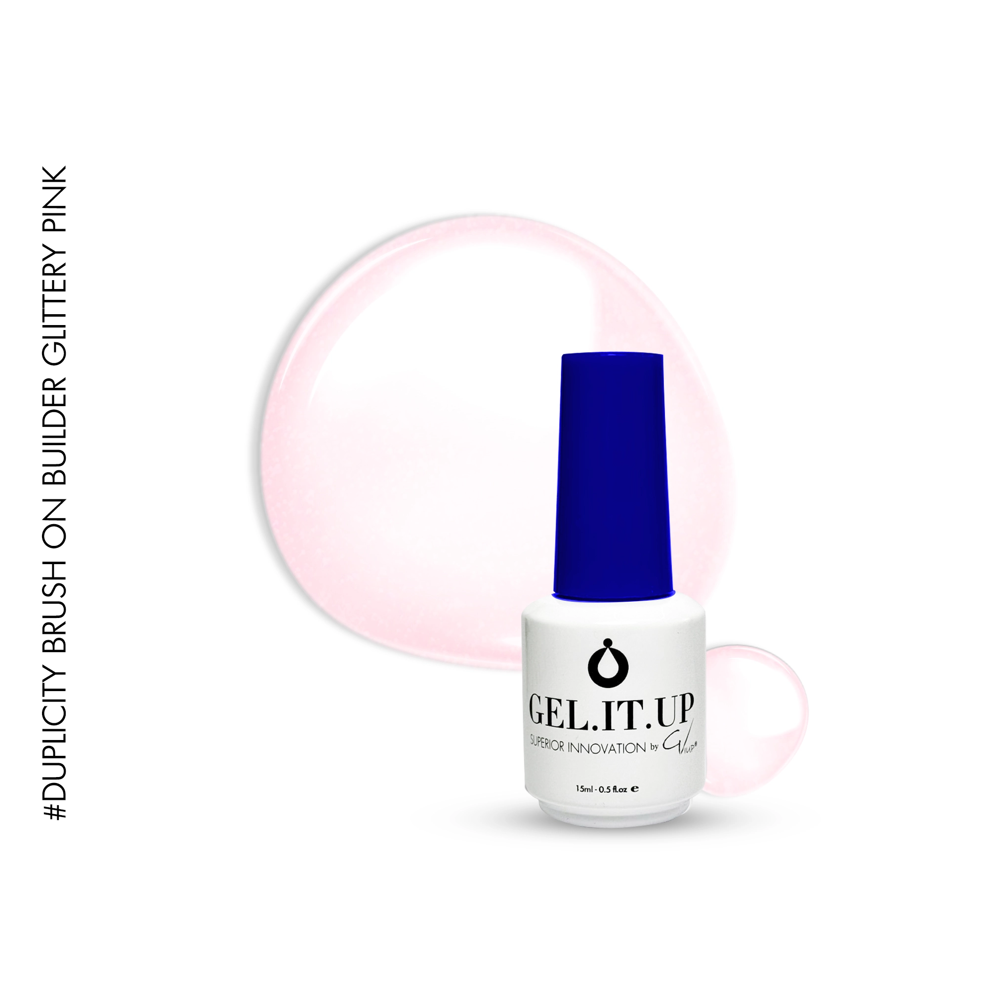 Gel It Up Duplicity Brush on Builder Glittery Pink
