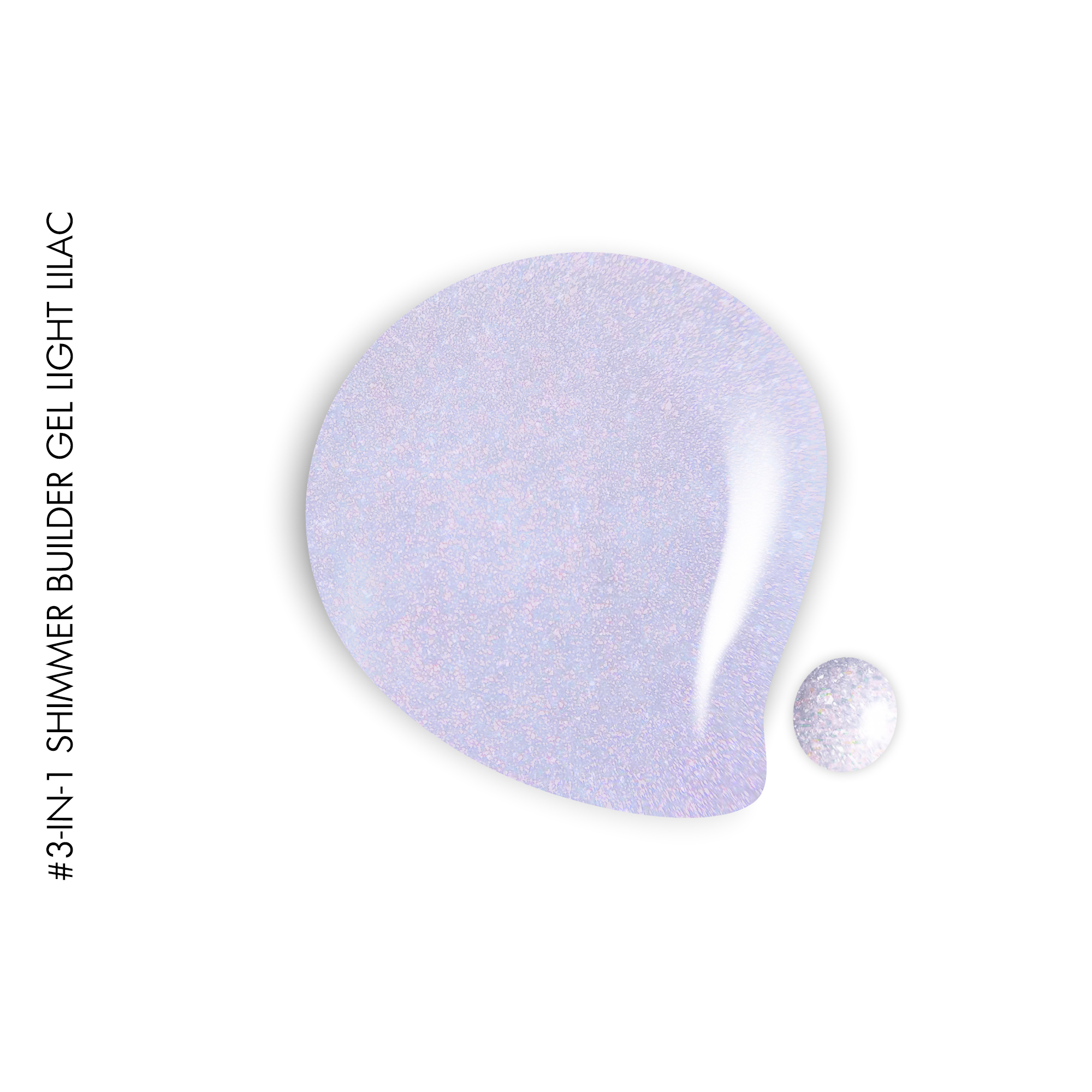 Gel It Up Light Lilac 3-in-1 Shimmer Builder Gel 40g - Image 2
