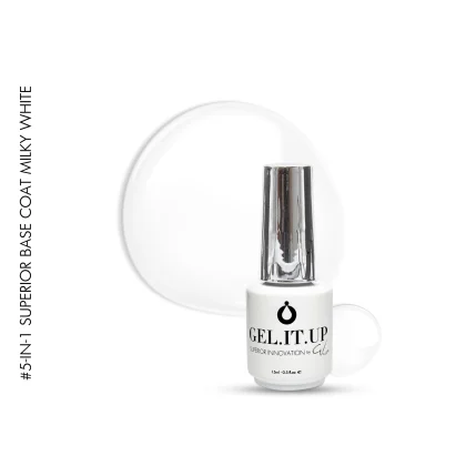 Gel It Up 5-in-1 Superior Base Coat Milky White