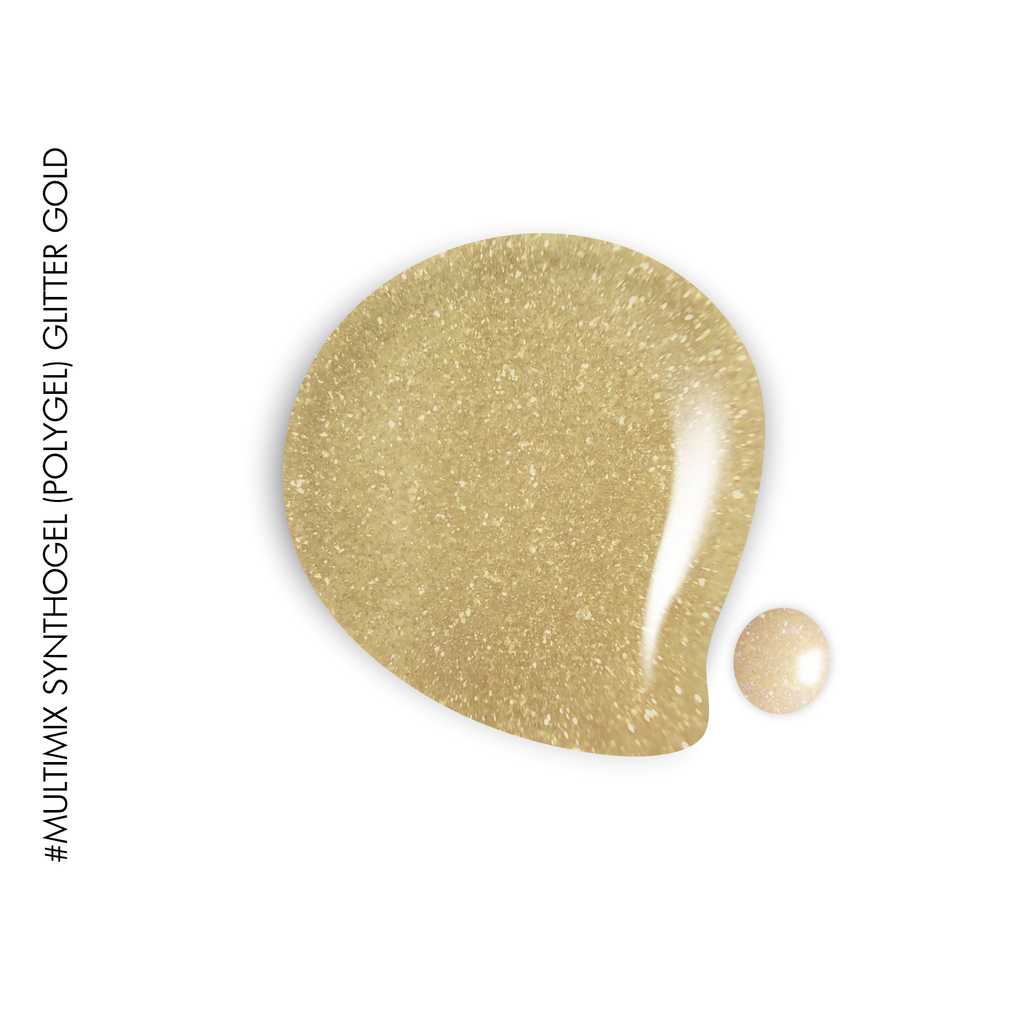 Gel It Up Acrygel Glitter Gold 60ml - Image 2