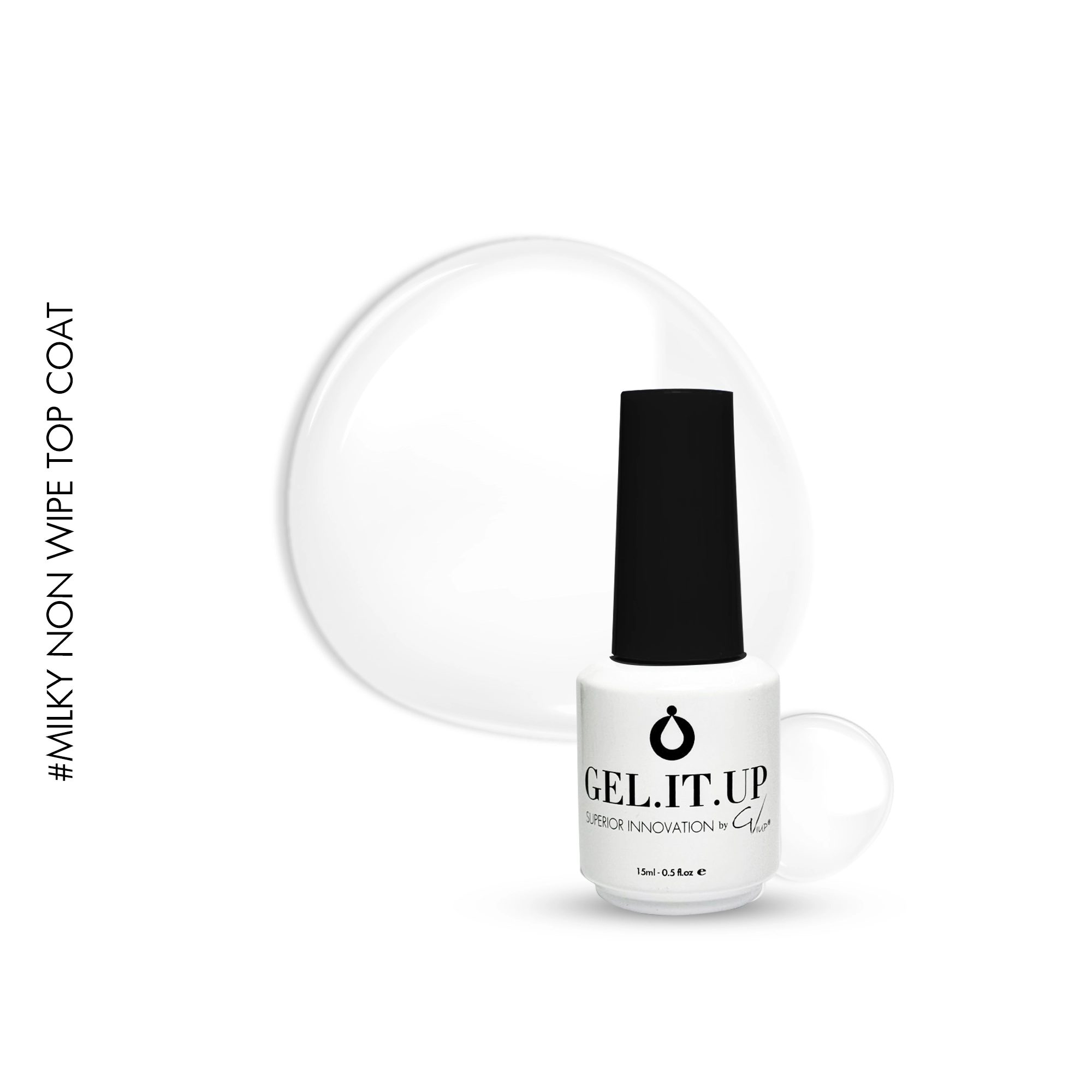 Gel It Up Milky Non Wipe Top Coat