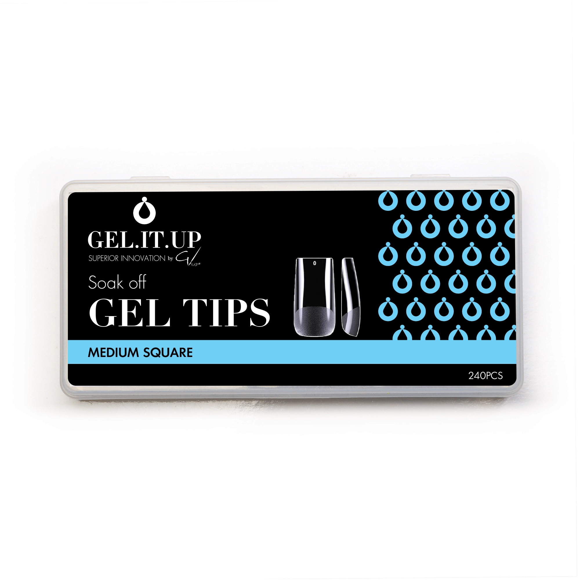 Gel Tips Soak off-Medium Square