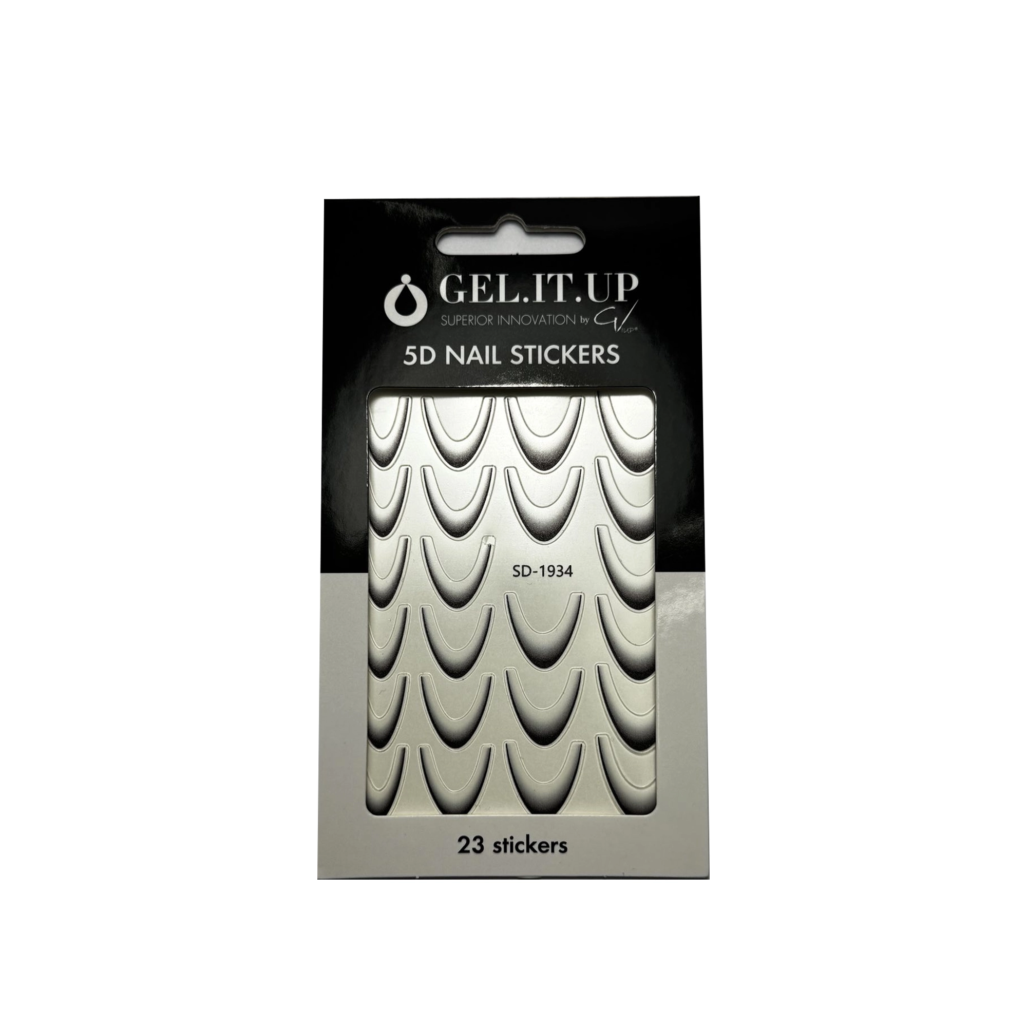 Gel It Up 5D Nail Stickers Μαύρο