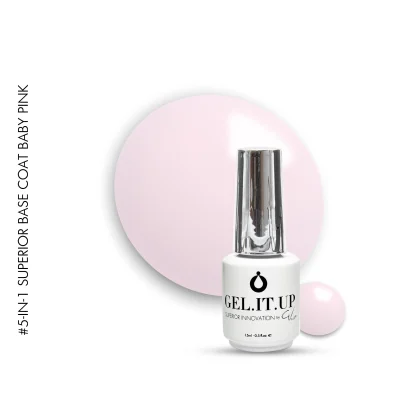 Gel It Up 5-in-1 Superior Base Coat Baby Pink