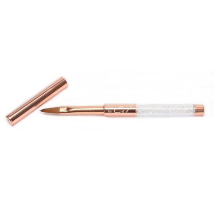 Acrylic Application Brush #10 Rose Gold