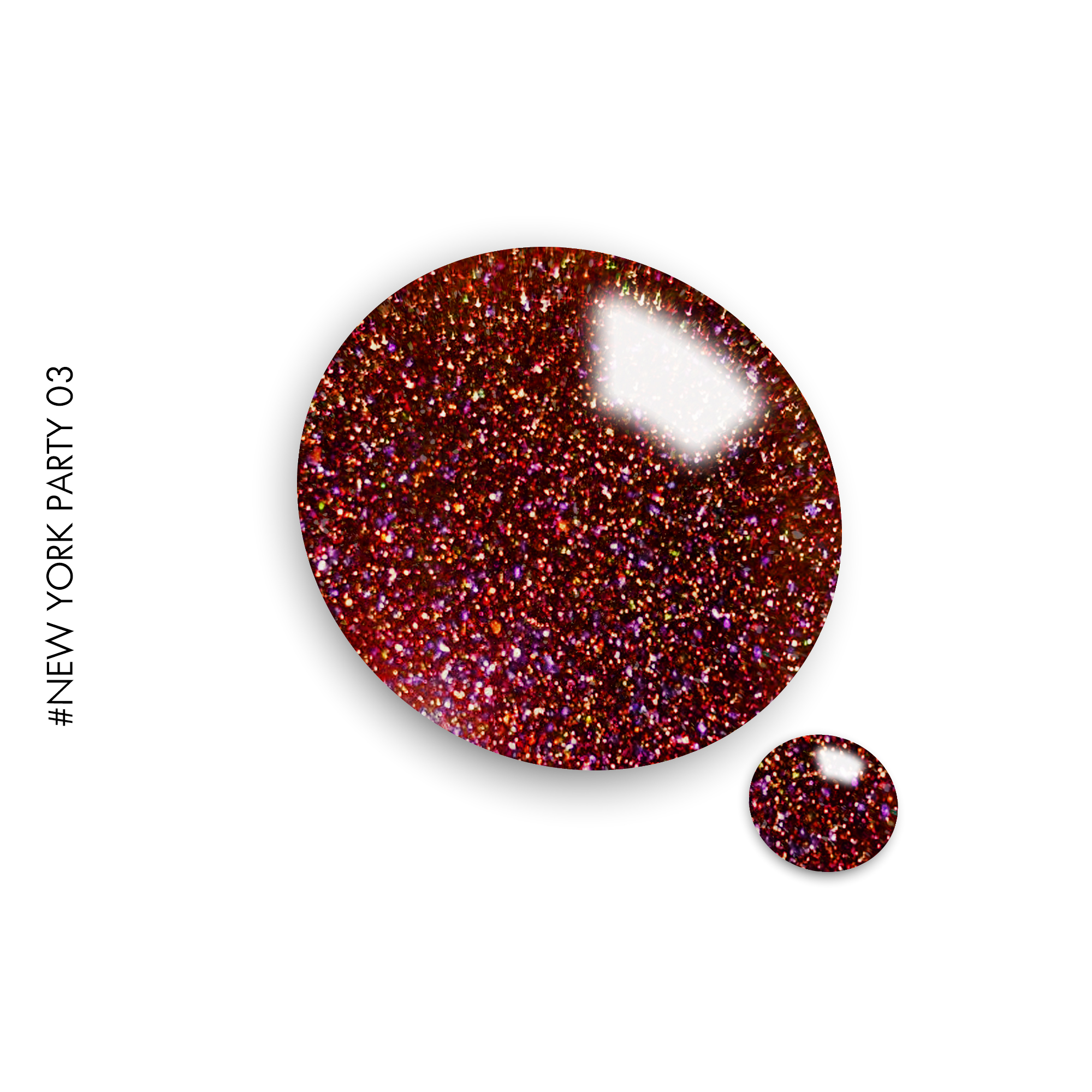 Gel It Up Glitter & Shimmer Gel Polish New York Party #03