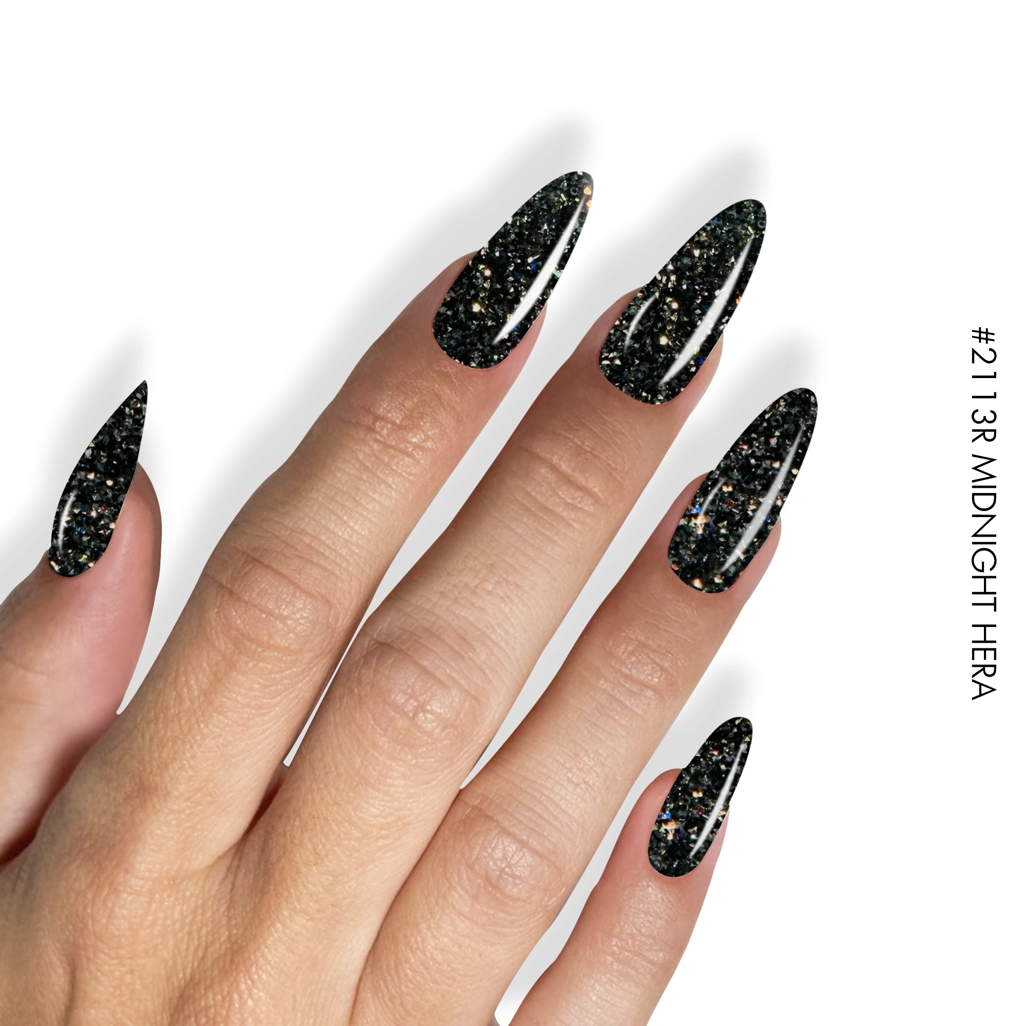 Gel It Up Glitter & Shimmer Gel Polish 2113R Midnight Hera - Image 2
