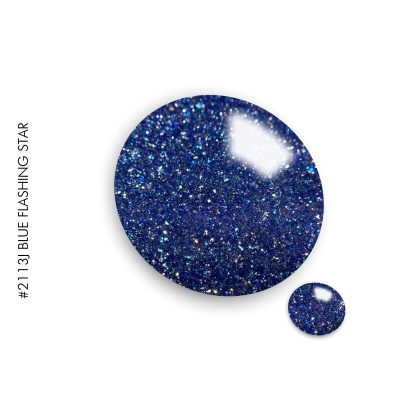 Gel It Up Flash Gel Polish 2113J Blue Flashing Star