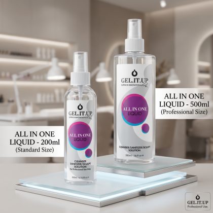 Gel It Up ALL IN ONE LIQUID — Cleanser / Sanitizer / Slip Solution