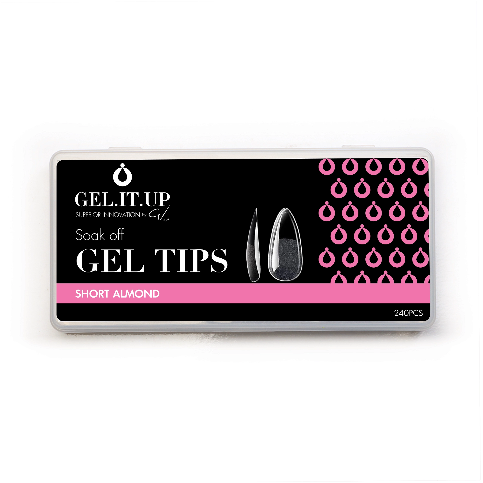 Gel Tips Soak off-Short Almond - Image 3