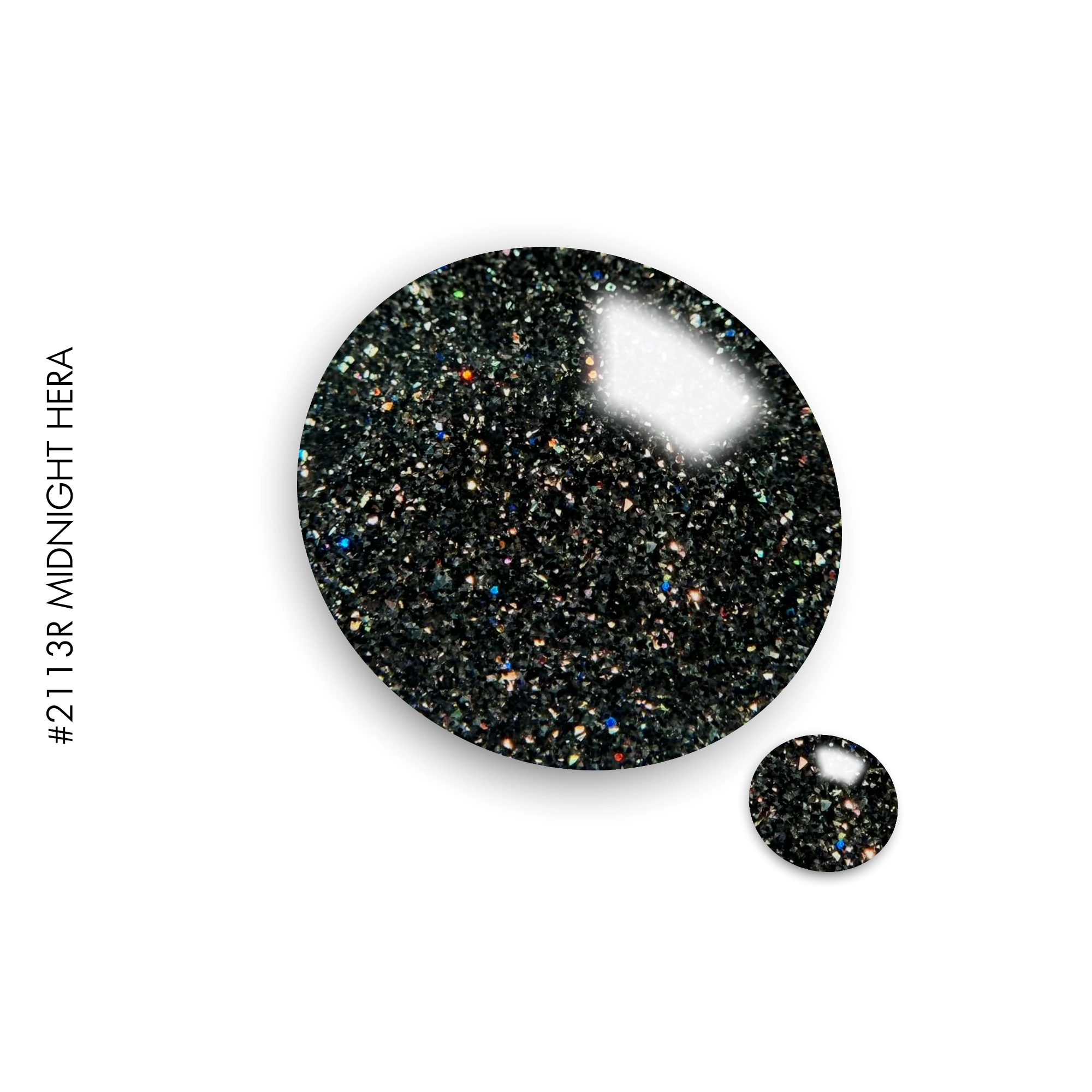 Gel It Up Glitter & Shimmer Gel Polish 2113R Midnight Hera