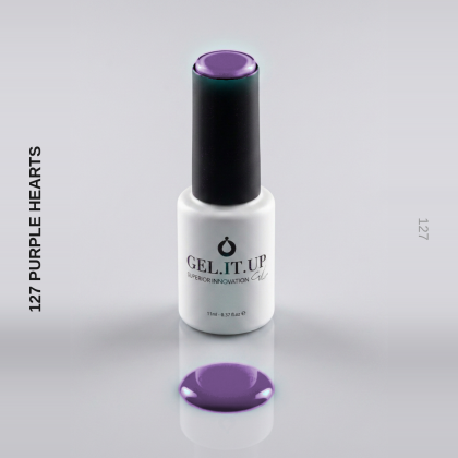 Gel It Up Russian Formula Gel Polish 127 Purple Hearts