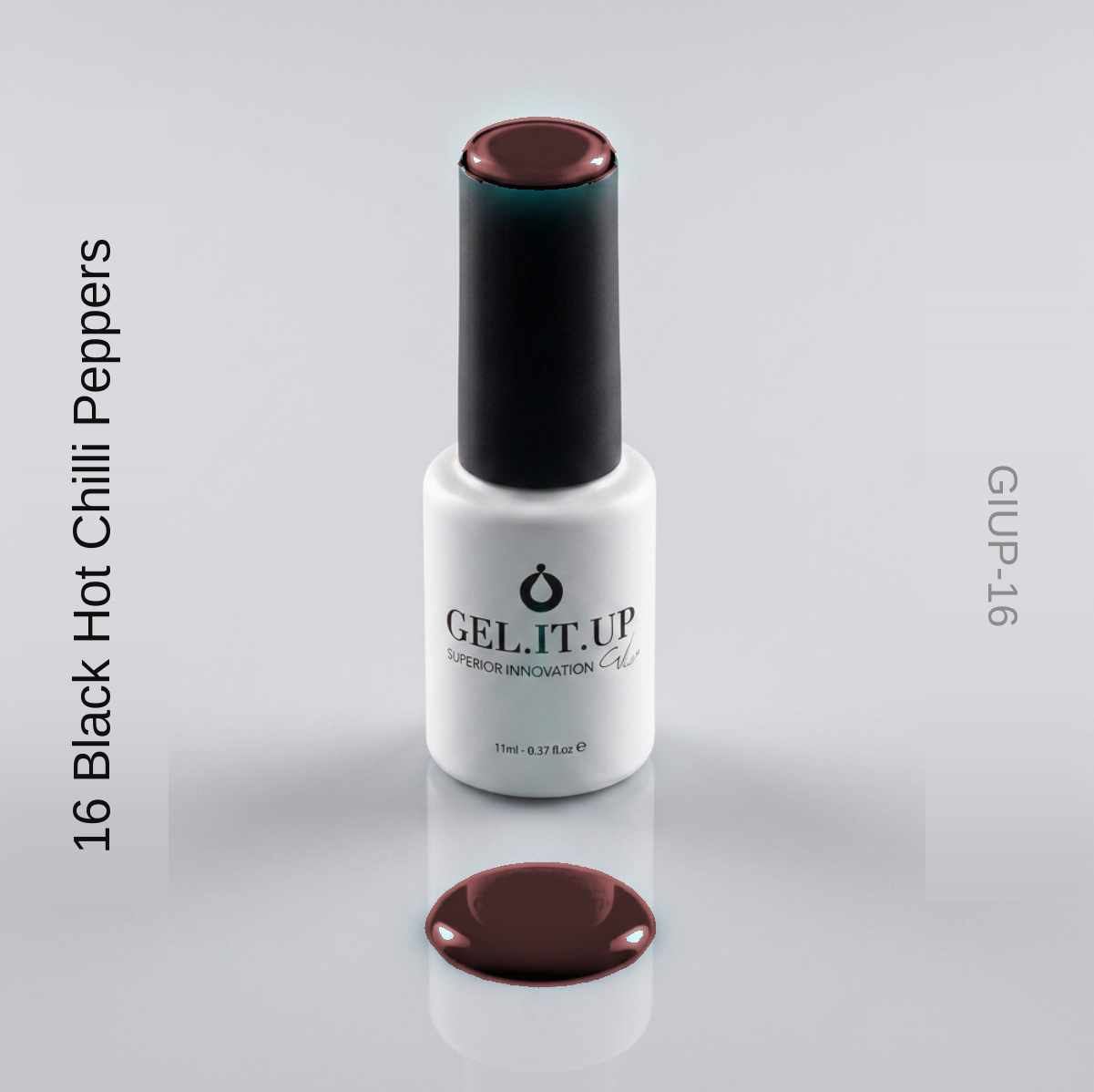 Gel It Up Russian Formula Gel Polish 16 Black Hot Chilli Peppers