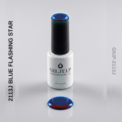 Gel It Up Flash Gel Polish 2113J Blue Flashing Star