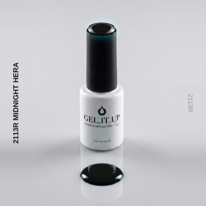 Gel It Up Glitter & Shimmer Gel Polish 2113R Midnight Hera