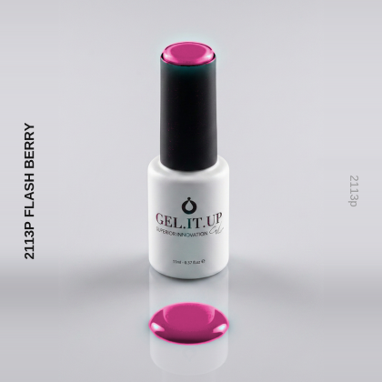 Gel It Up Russian Formula Gel Polish 2113P Flash Berry