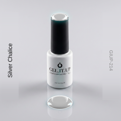 Gel It Up Glitter & Shimmer Gel Polish 214 Silver Chalice
