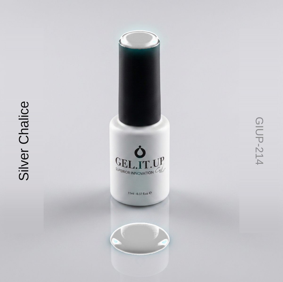 Gel It Up Glitter & Shimmer Gel Polish 214 Silver Chalice