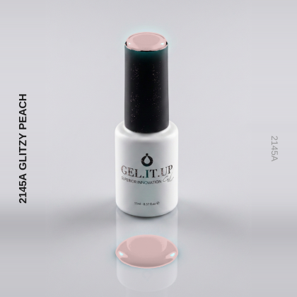Gel It Up Glitter & Shimmer Gel Polish 2145A Glitzy Peach