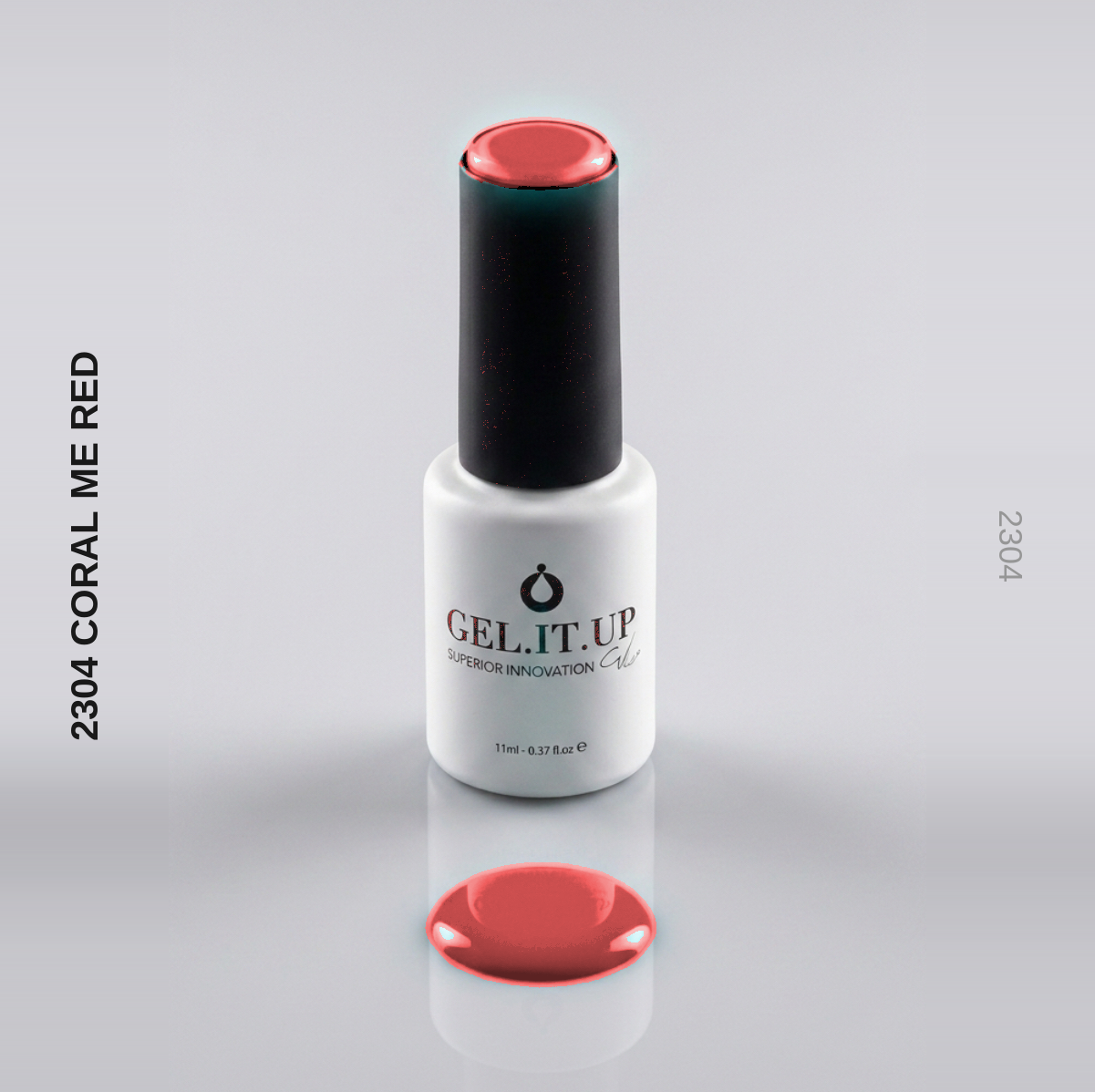Gel It Up Russian Formula Gel Polish 2304 Coral Me Red