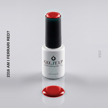 Gel It Up Russian Formula Gel Polish 2316 Am I Ferrari Red?