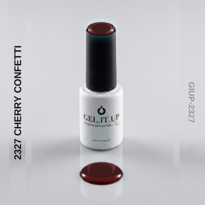 Gel It Up Glitter & Shimmer Gel Polish 2327 Cherry Confetti
