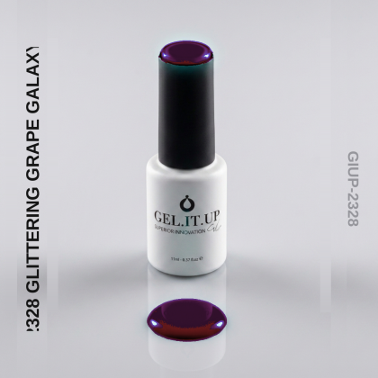 Gel It Up Glitter & Shimmer Gel Polish 2328 Glittering Grape Galaxy