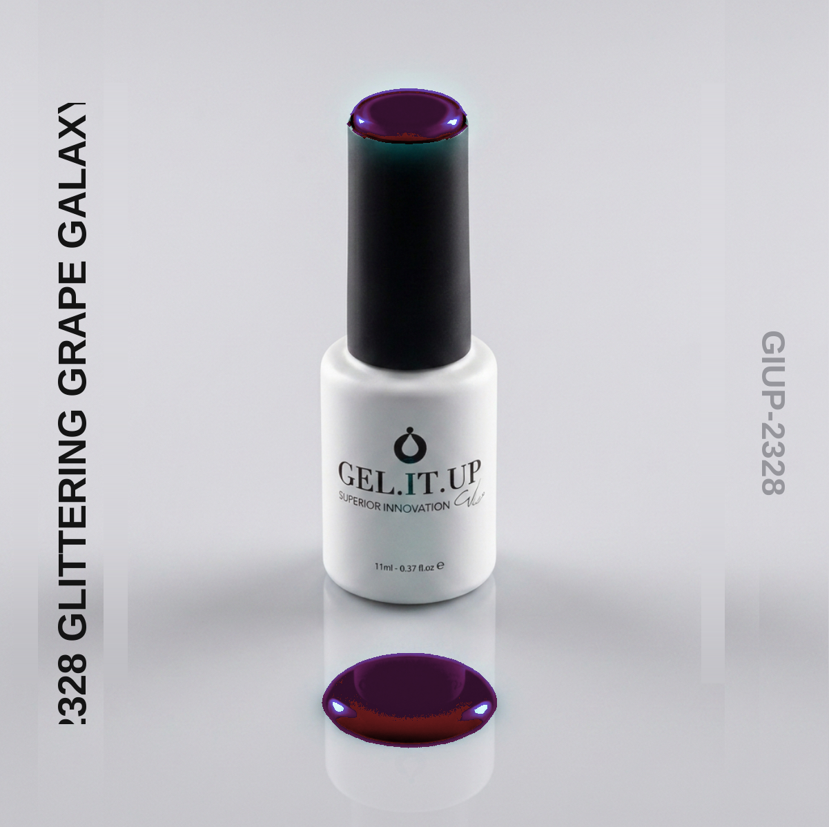 Gel It Up Glitter & Shimmer Gel Polish 2328 Glittering Grape Galaxy