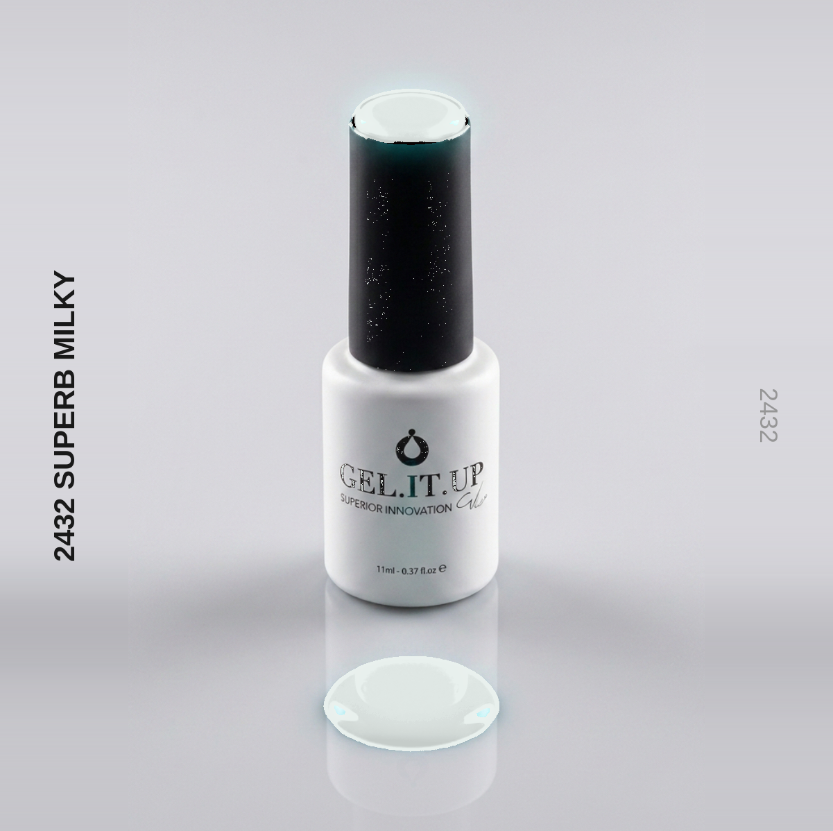 Gel It Up Glitter & Shimmer Gel Polish 2432 Superb Milky