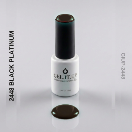 Gel It Up Russian Formula Gel Polish 2448 Black Platinum