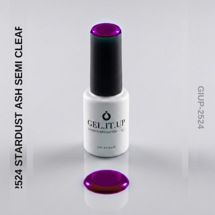 Gel It Up Russian Formula Gel Polish 2524 Stardust Ash Semi Clear