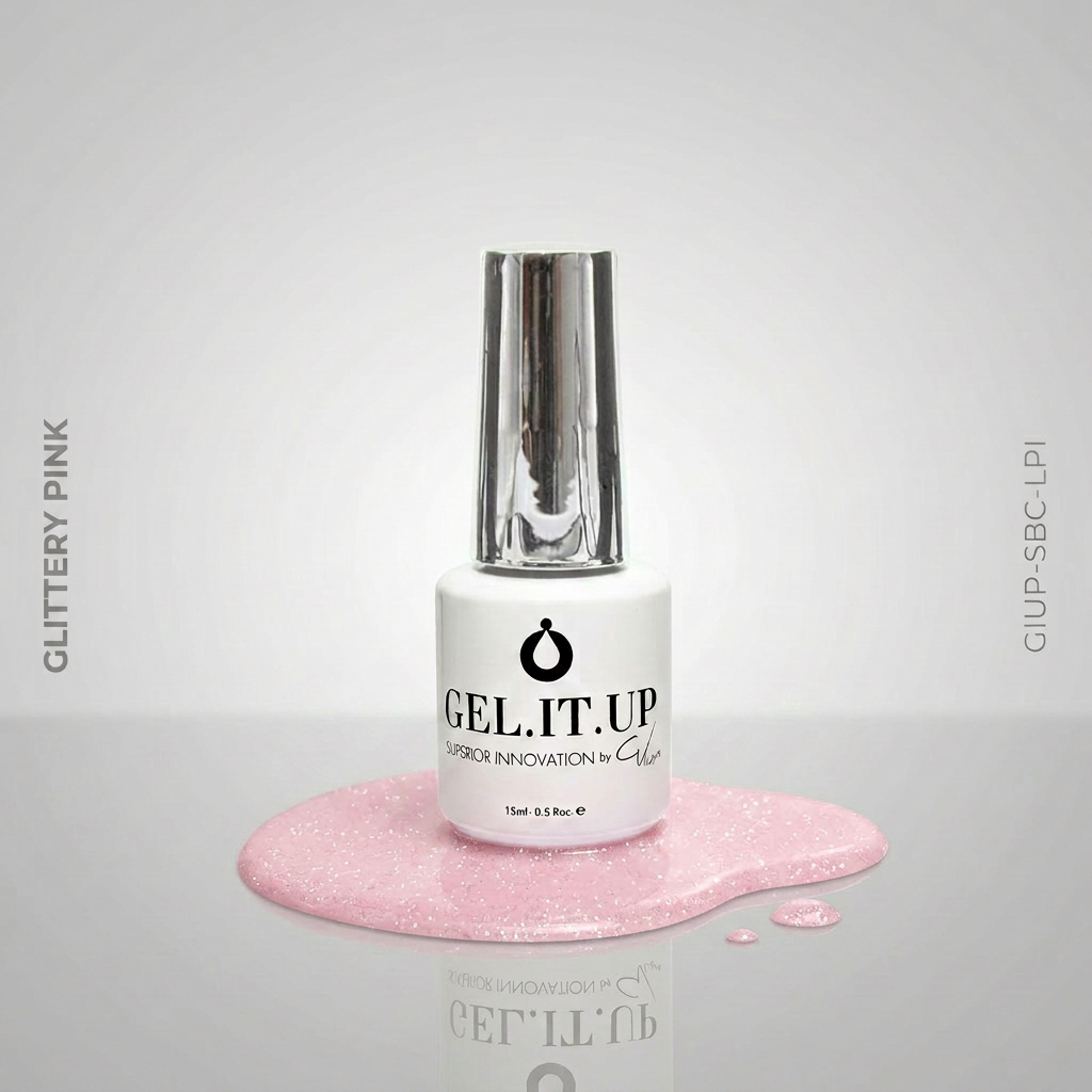 Gel It Up 5-in-1 Superior Base Coat Glittery Pink