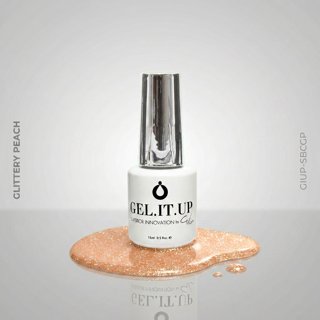 Gel It Up 5-in-1 Superior Base Coat Glittery Peach