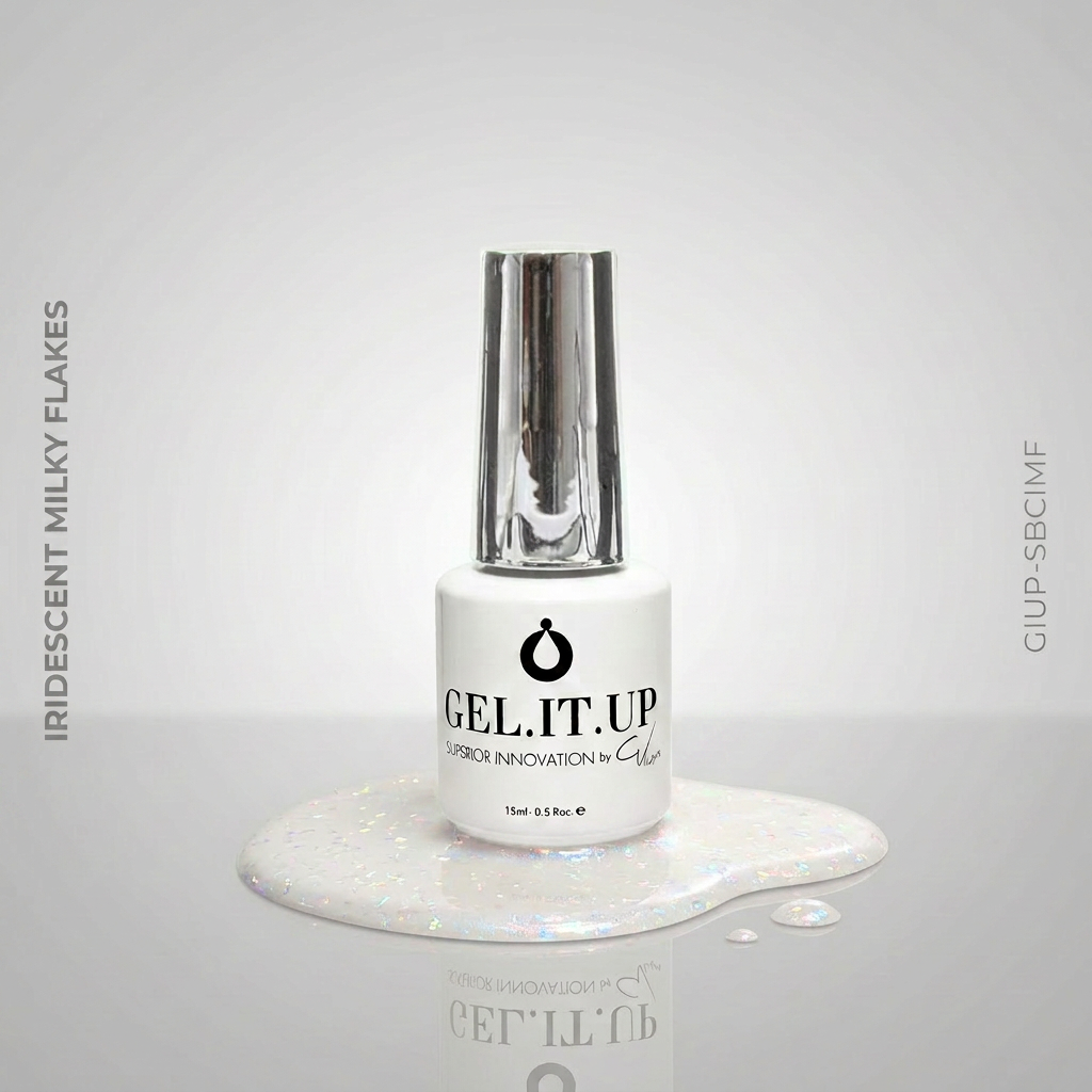 Gel It Up 5-in-1 Superior Base Coat Iridescent Milky Flakes