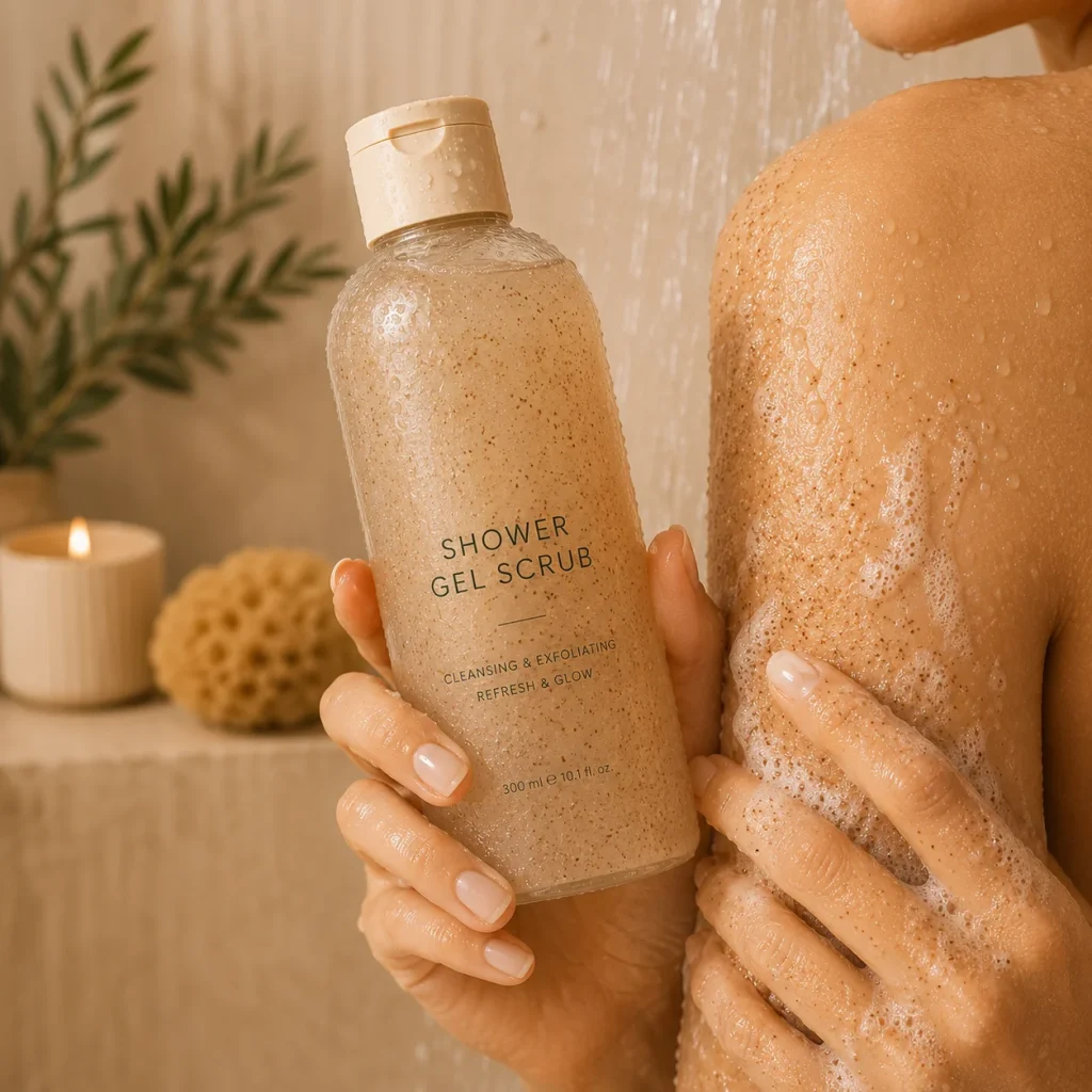 shower gel scrub