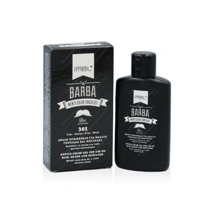 Barba Color Touch Gel Μαύρο Γκρι 60ml