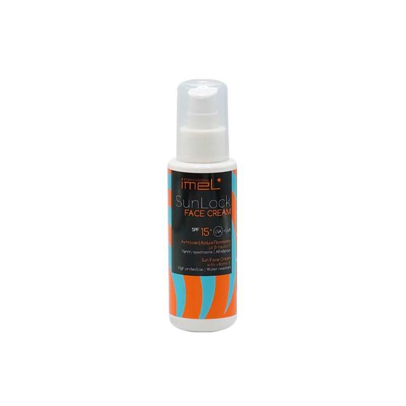 Αντηλιακή Κρέμα Προσώπου Imel SunLock SPF 15 100ml
