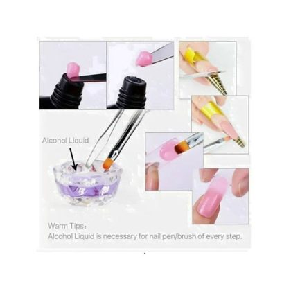 Διπλό Πινέλο Acrylic Gel – Ροζ