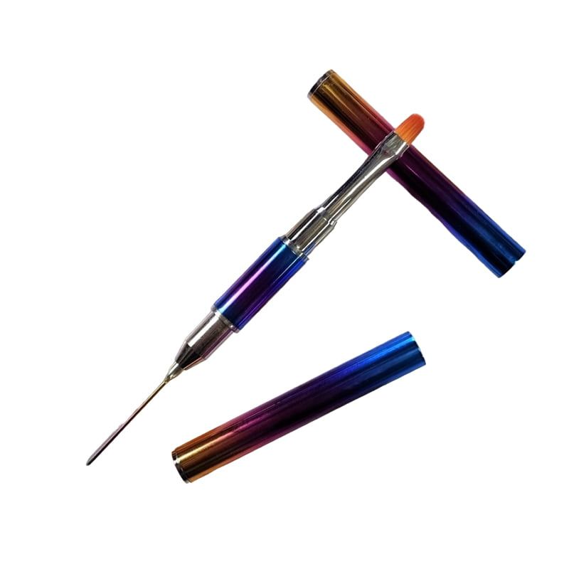 Διπλό Πινέλο Acrylic Gel – Ροζ
