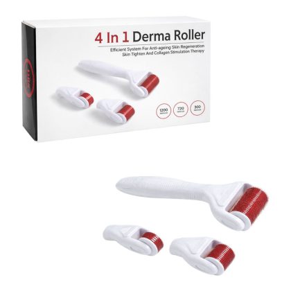 Συσκευή Περιποίησης Προσώπου Derma Roller 4 σε 1 για Περιποίηση Δέρματος