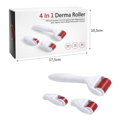 Συσκευή Περιποίησης Προσώπου Derma Roller 4 σε 1 για Περιποίηση Δέρματος