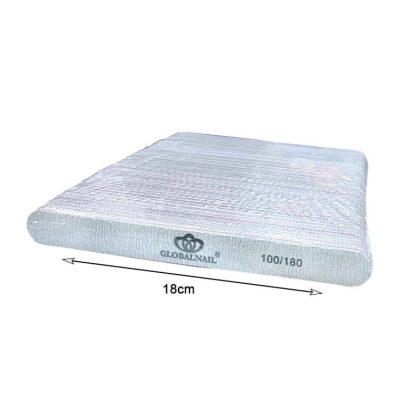 Globalnail Λίμα νυχιών Διπλής Όψης 100/180 50τμχ