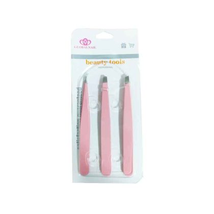 Globalnail Σετ Τσιμπιδάκια Φρυδιών 3 τεμάχια Beauty Tools