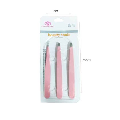 Globalnail Σετ Τσιμπιδάκια Φρυδιών 3 τεμάχια Beauty Tools