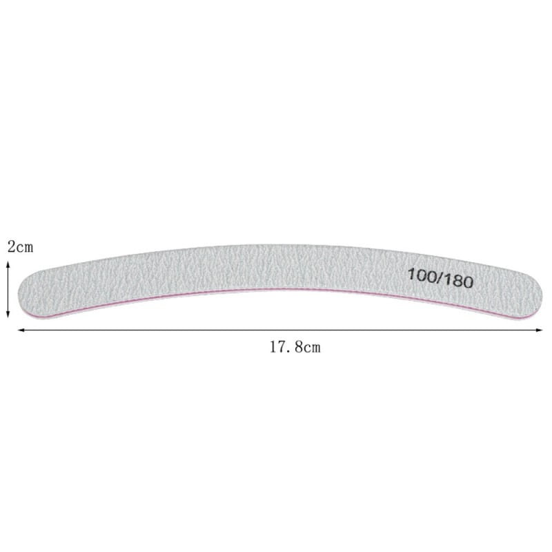 Globalnail Λίμα νυχιών Banana Διπλής Όψης 100/180 25τμχ
