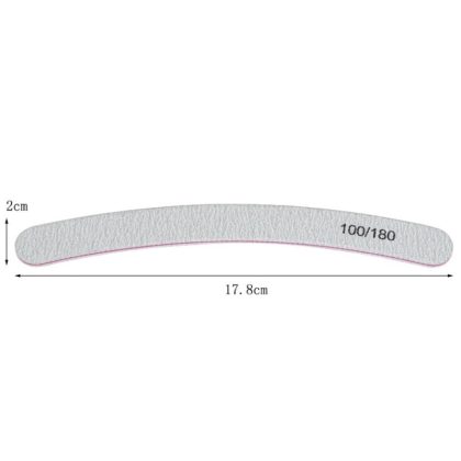 Globalnail Λίμα νυχιών Banana Διπλής Όψης 100/180 50τμχ