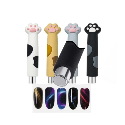 Globalnail Μαγνητικό Στυλό Nail Art Cat Eye με Σχέδιο Πατουσάκι